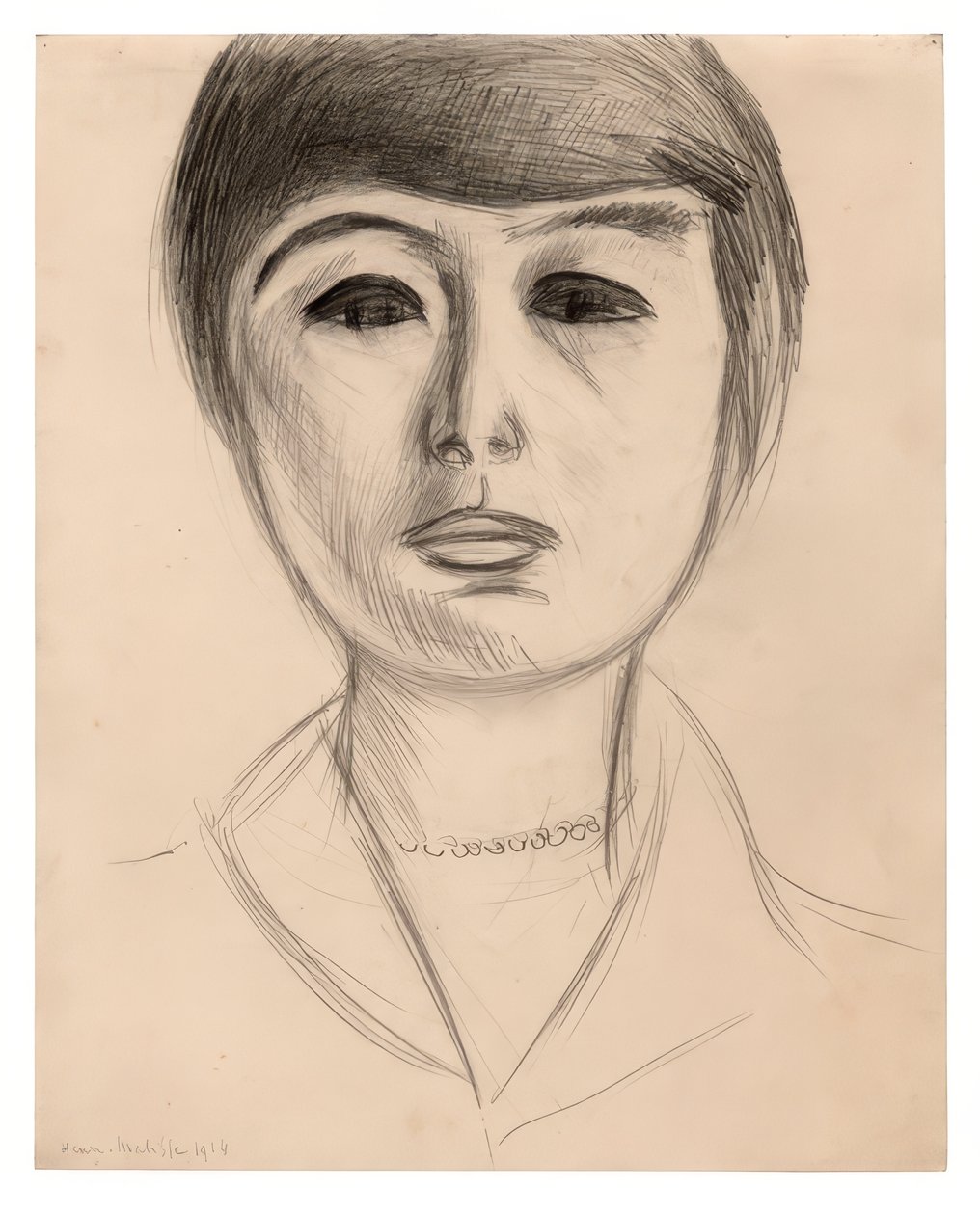 Retrato de una joven (Elsa Glaser) de Henri Matisse