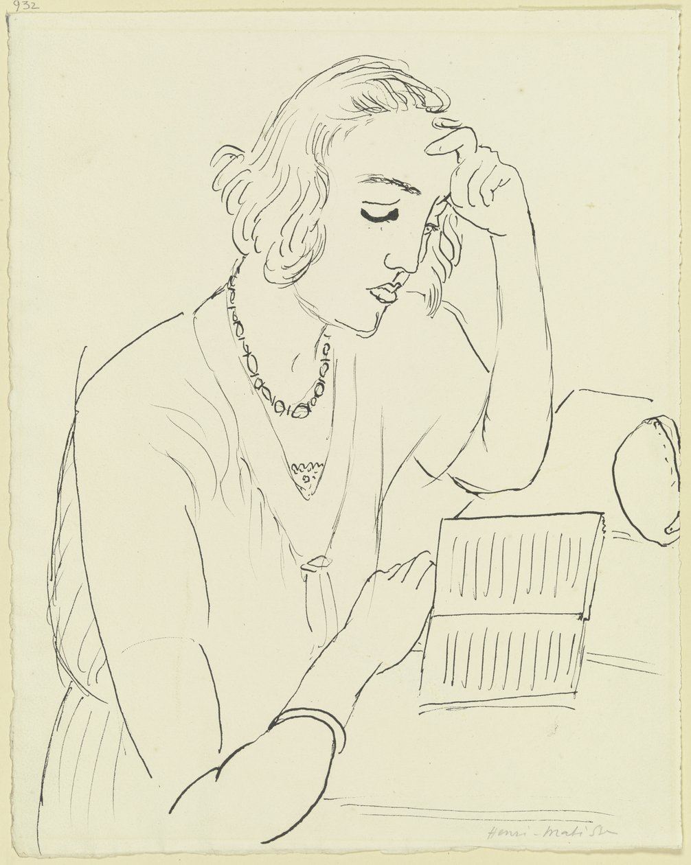 Mujer leyendo de Henri Matisse
