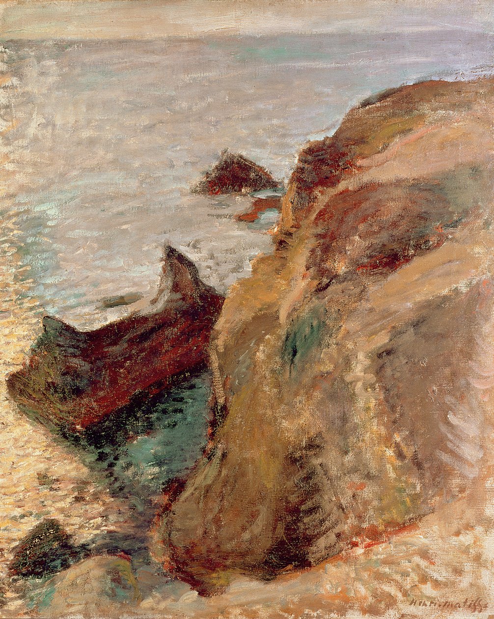 Las rocas y el mar de Henri Matisse