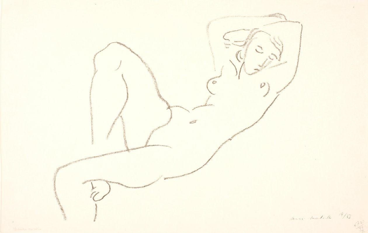 Mujer desnuda durmiendo de Henri Matisse