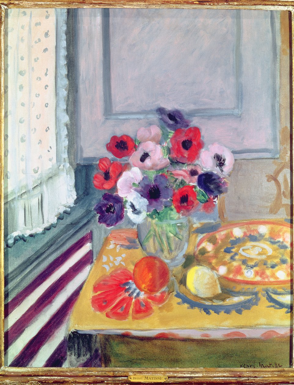 Bodegón con anémonas de Henri Matisse