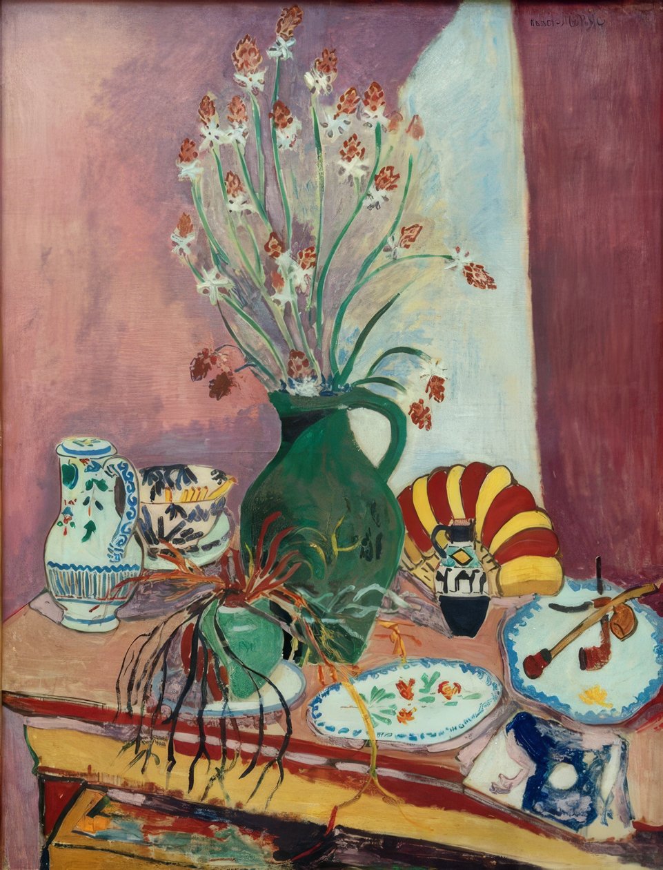 Naturaleza muerta con asfódelos de Henri Matisse