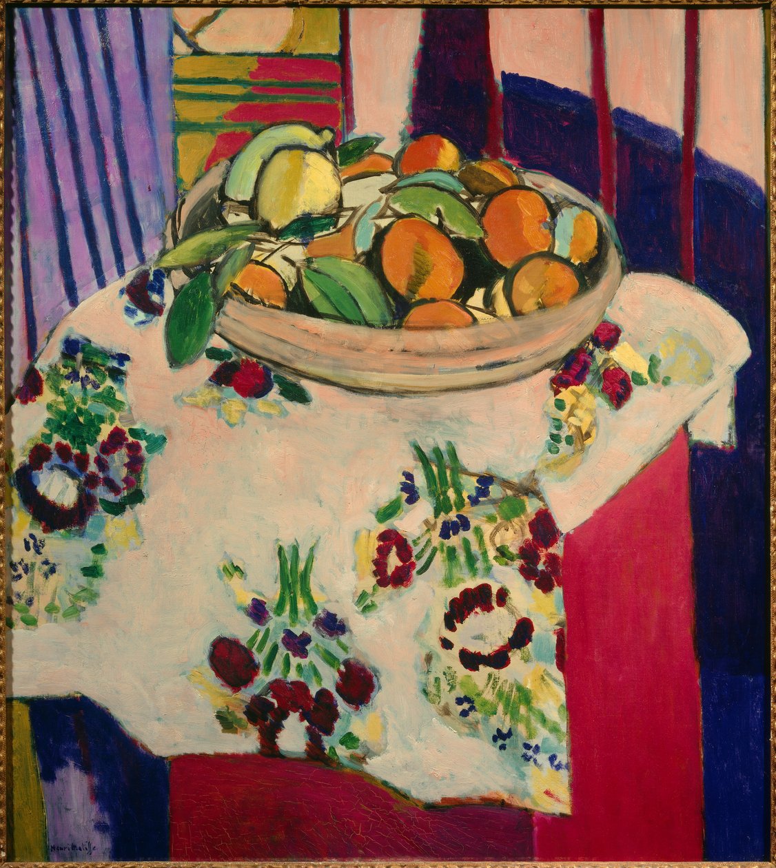 Naturaleza muerta con naranjas 1912 (óleo sobre lienzo) de Henri Matisse