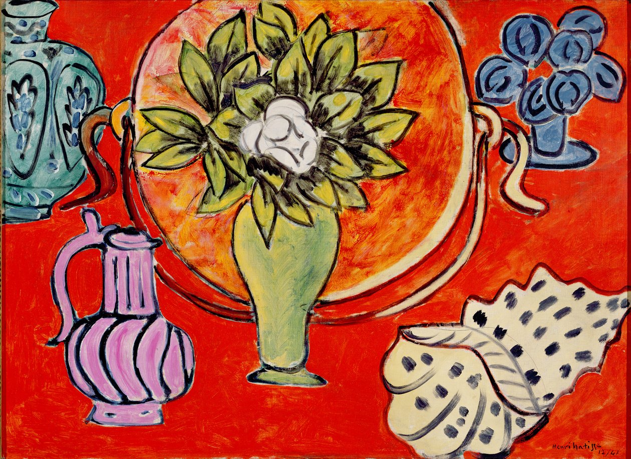 Naturaleza muerta con una magnolia de Henri Matisse