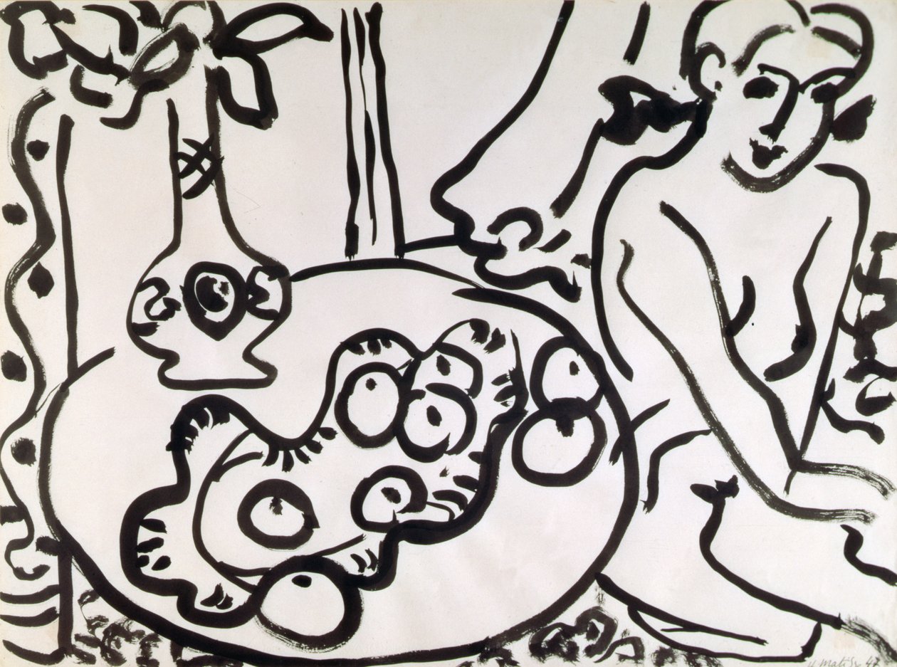 Bodegón con desnudo de Henri Matisse