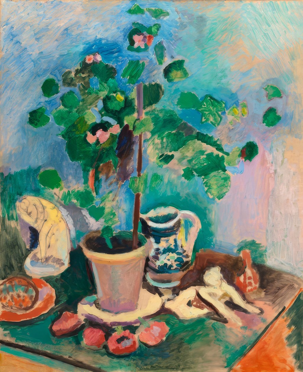Bodegón con geranio de Henri Matisse