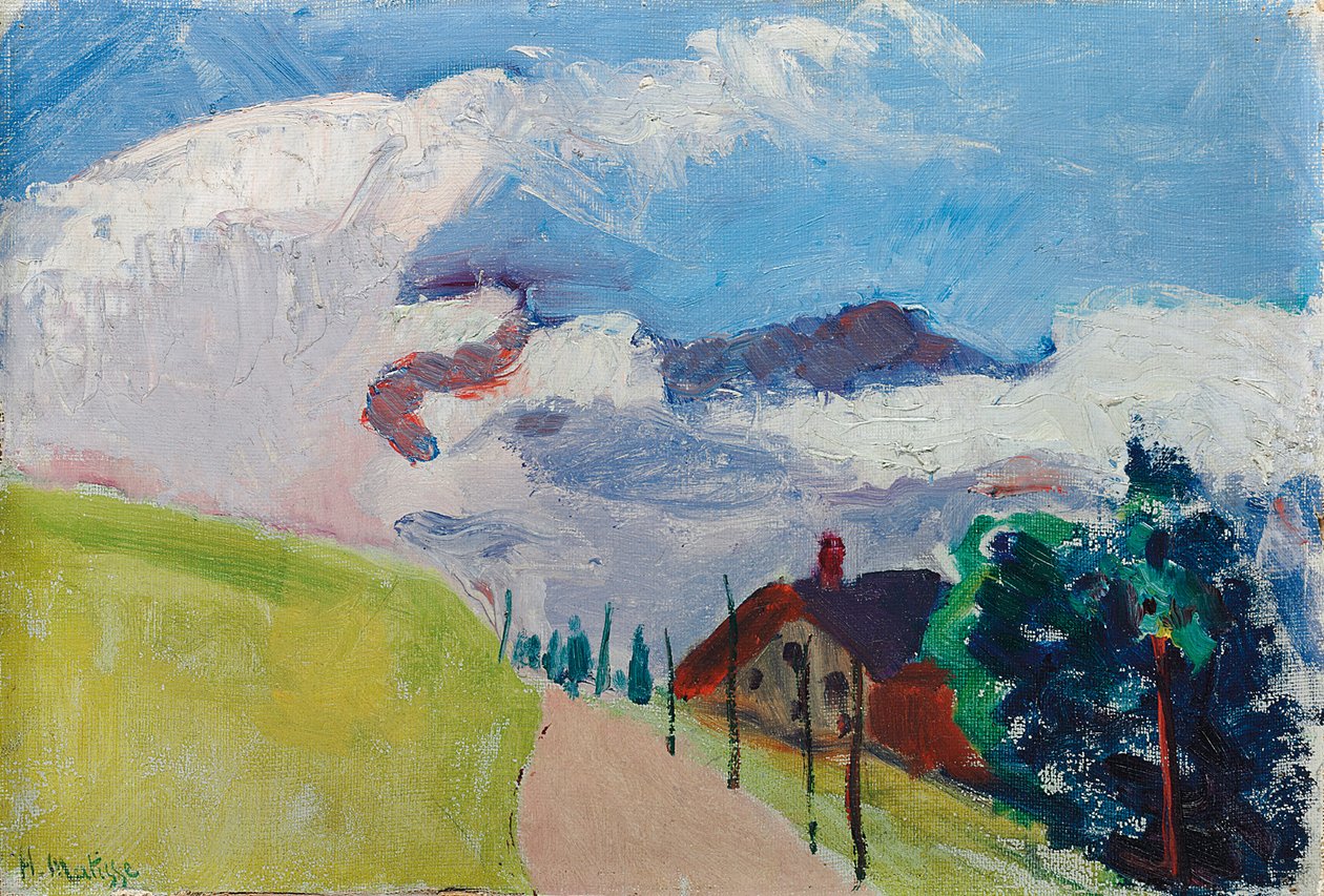 Paisaje suizo (Ruta de Chezieres a Villars) de Henri Matisse