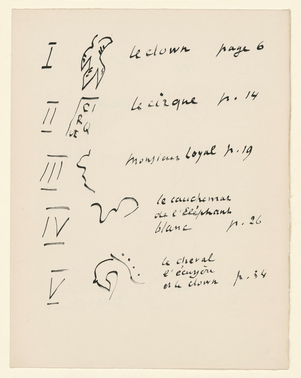 Tabla de imágenes 1. De «Jazz». P. 149 de Henri Matisse