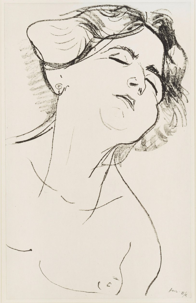 Cabeza de mujer, con los ojos cerrados de Henri Matisse