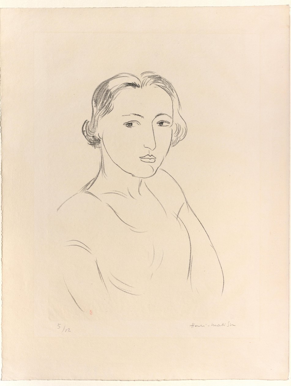 Cabeza de una joven de Henri Matisse