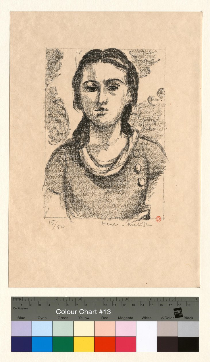 Cabeza de una joven de Henri Matisse