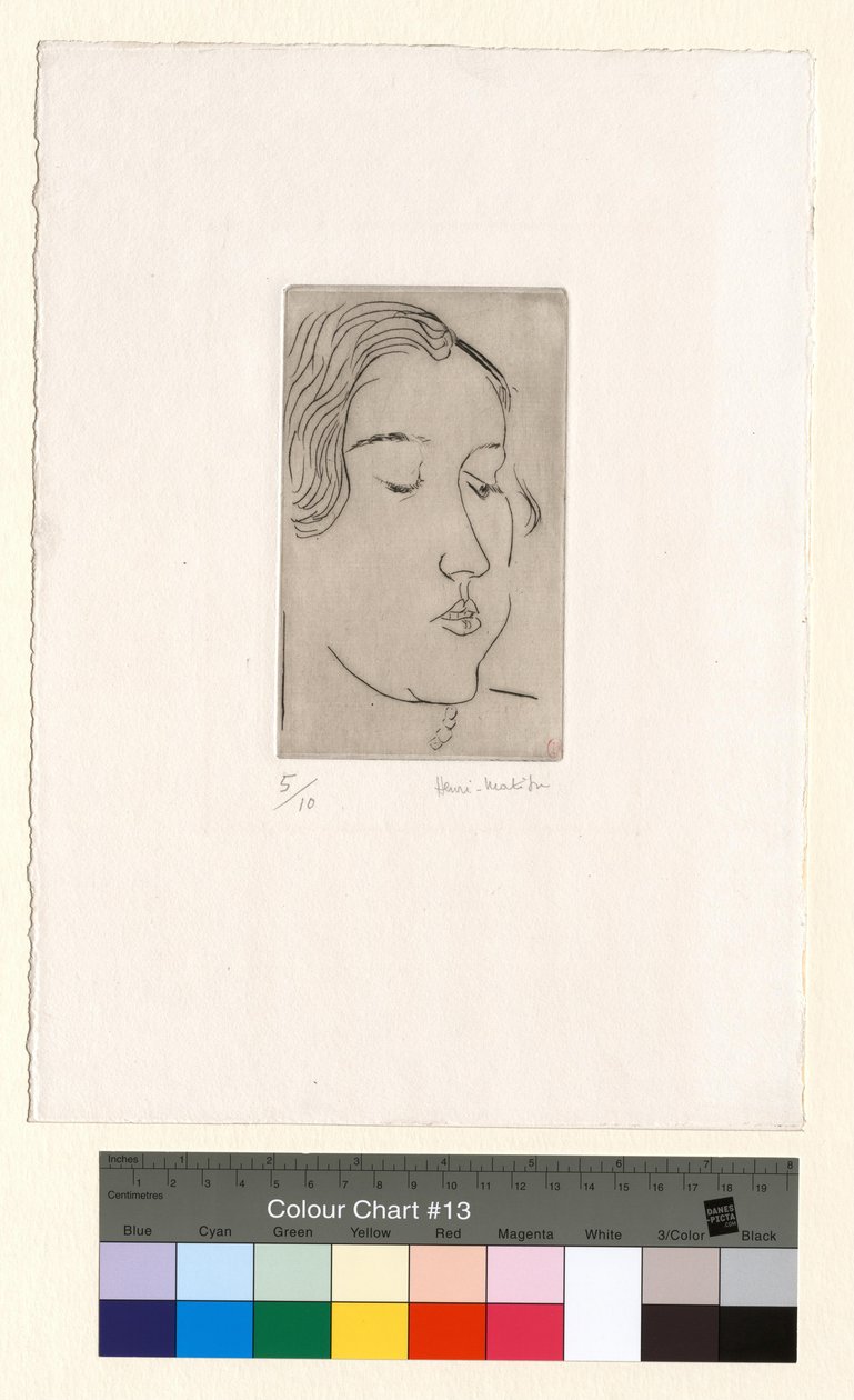 Perfil de tres cuartos a la derecha de Henri Matisse