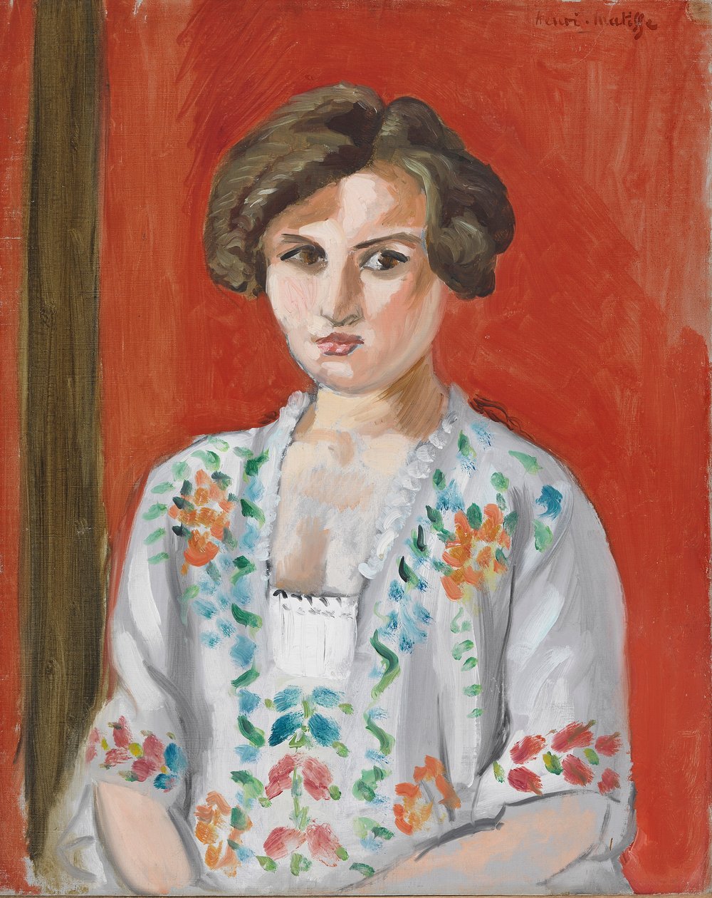 La blusa búlgara, c.1920 (óleo sobre lienzo) de Henri Matisse