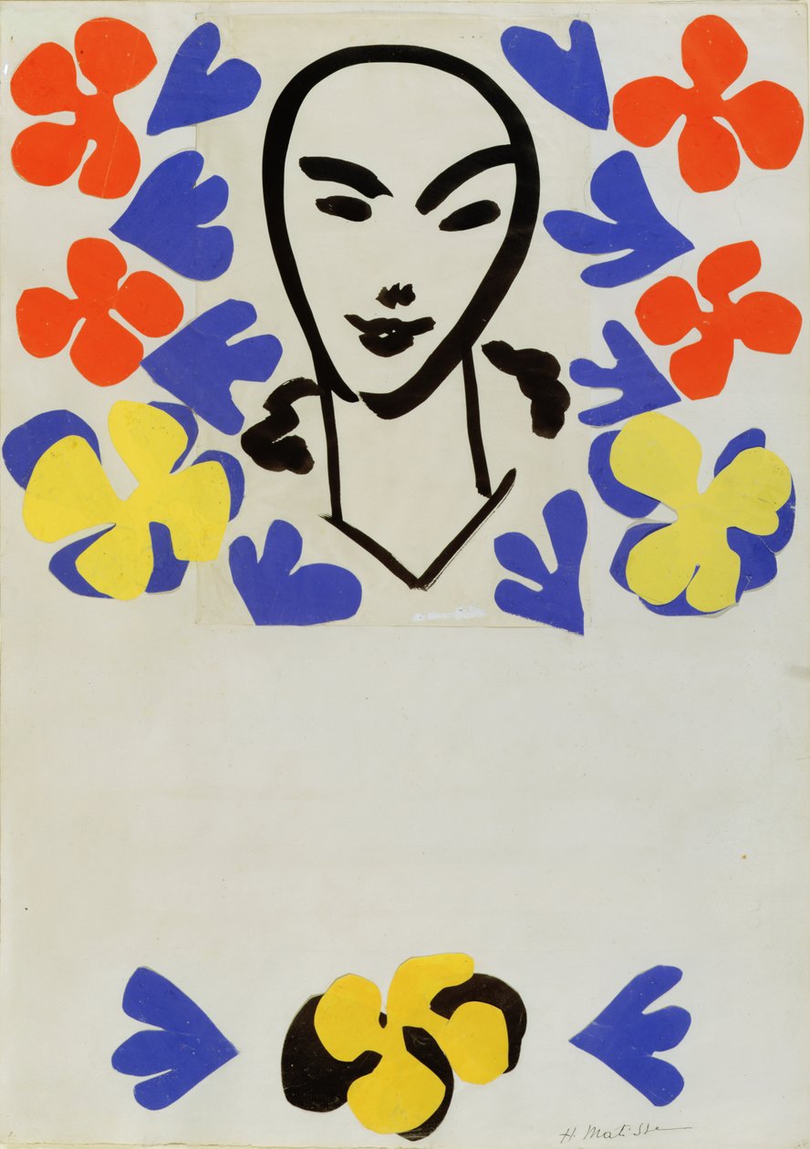 La escultura de Henri Matisse, cartel (collage) de Henri Matisse