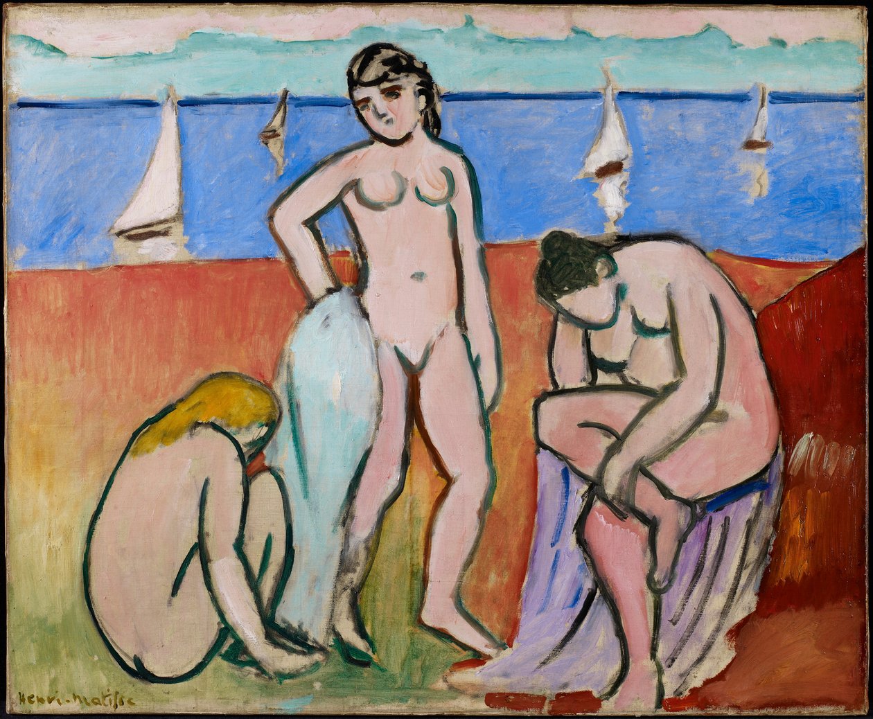 Tres bañistas de Henri Matisse
