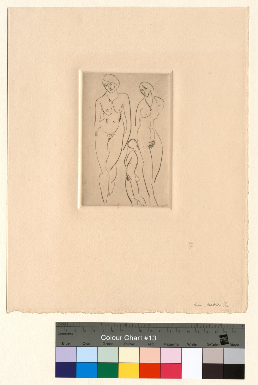 Tres figuras - Estudios académicos de Henri Matisse