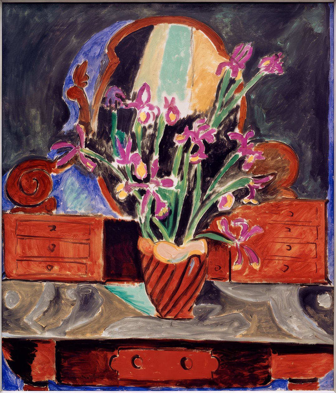 Jarrón con lirios de Henri Matisse
