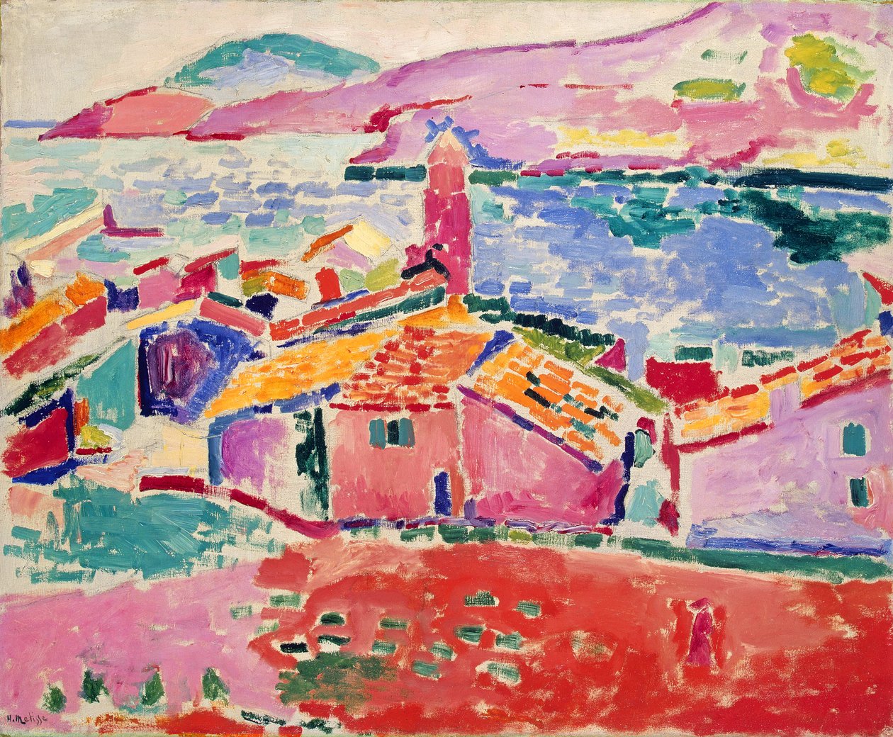 Vista de Collioure, c.1905 (óleo sobre lienzo) de Henri Matisse
