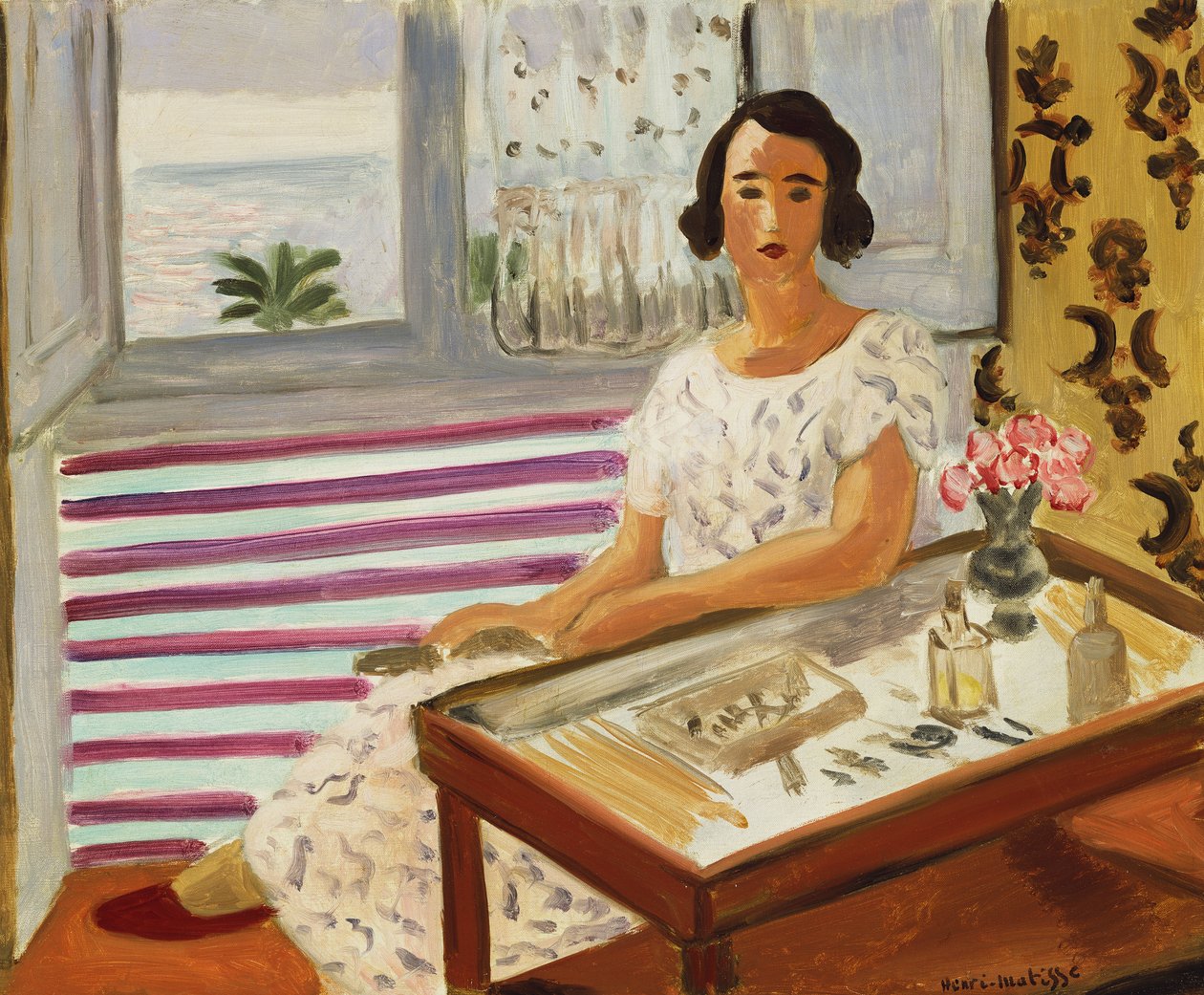 Mujer sentada en su tocador de Henri Matisse