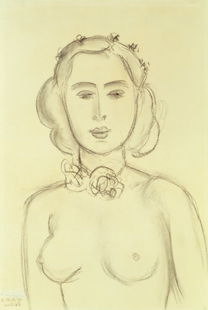 Mujer con los pechos desnudos de Henri Matisse
