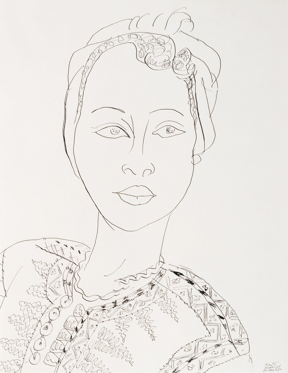 Mujer con turbante de Henri Matisse