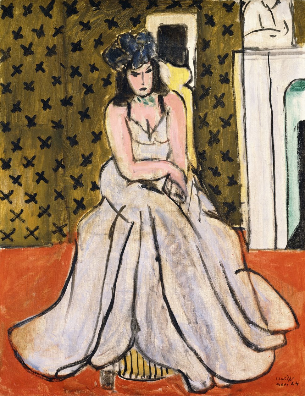 Mujer con sombrero azul de Henri Matisse