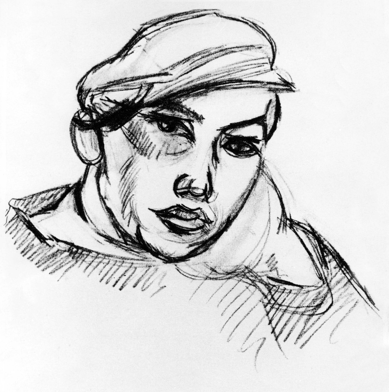 Joven marinero en Collioure, c. 1907 (dibujo) de Henri Matisse