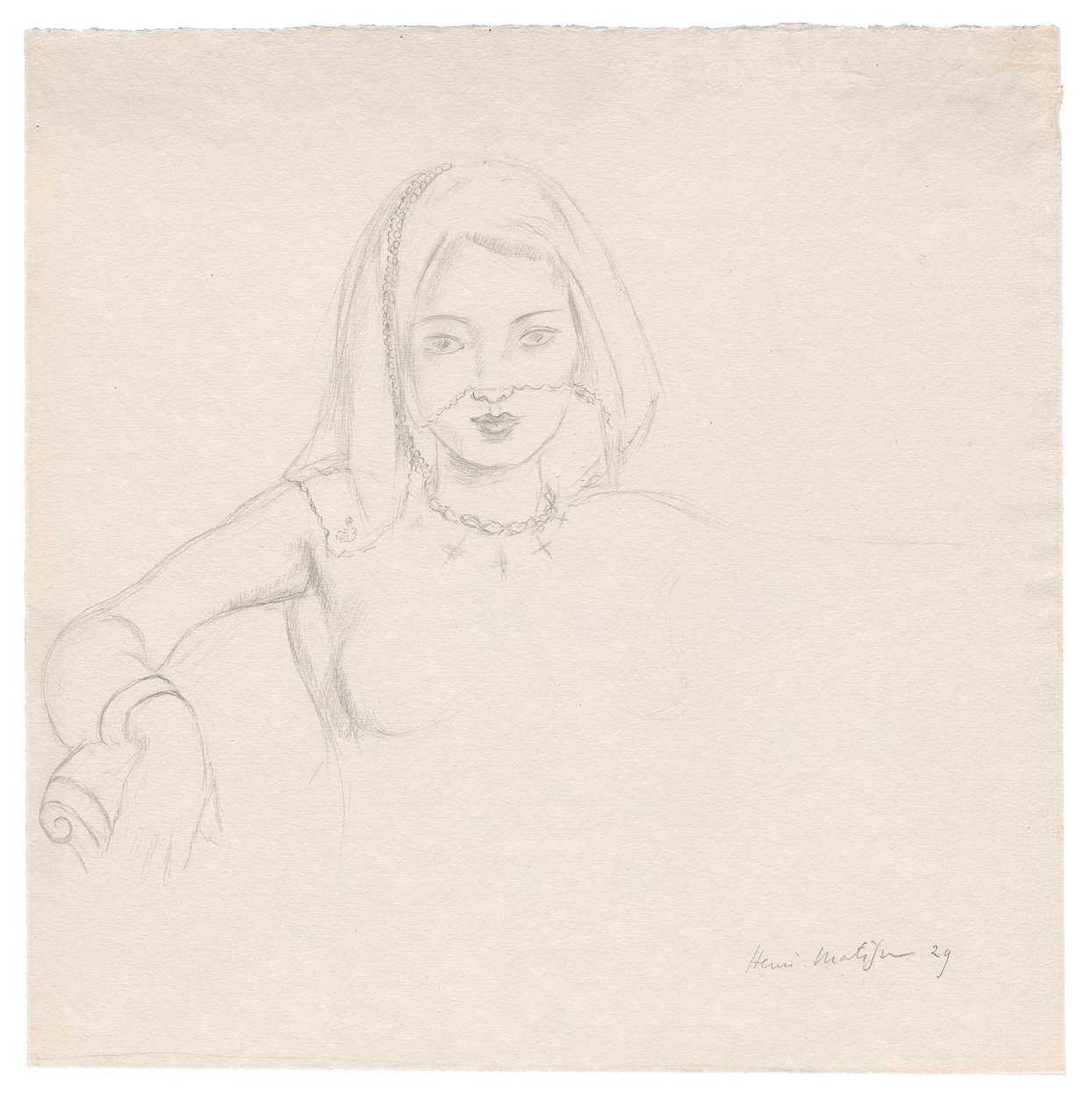 Joven con velo de Henri Matisse