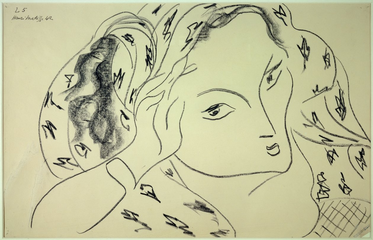 tema y variación l.5 1942 (dibujo) de Henri Matisse