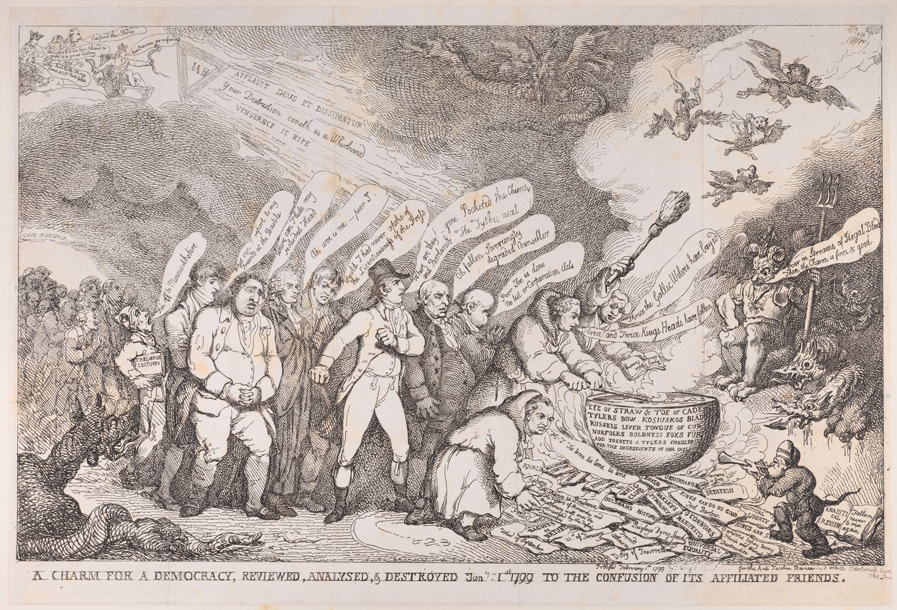 Un Encanto para una Democracia, Revisado, Analizado y Destruido el 1 de enero de 1799 de Henri Merke
