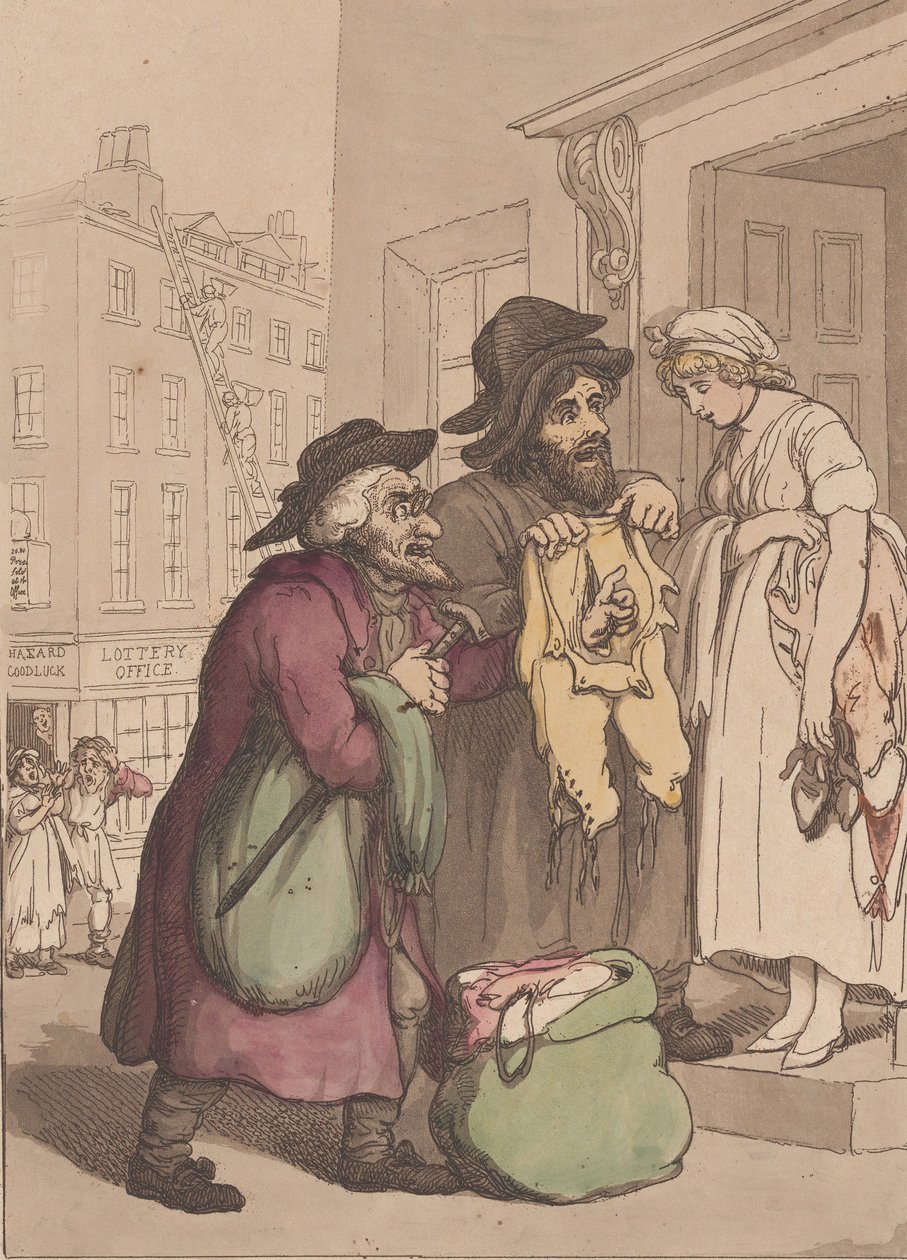 Gritos de Londres, No. 7, Ropa vieja, 4 de mayo de 1799 de Henri Merke