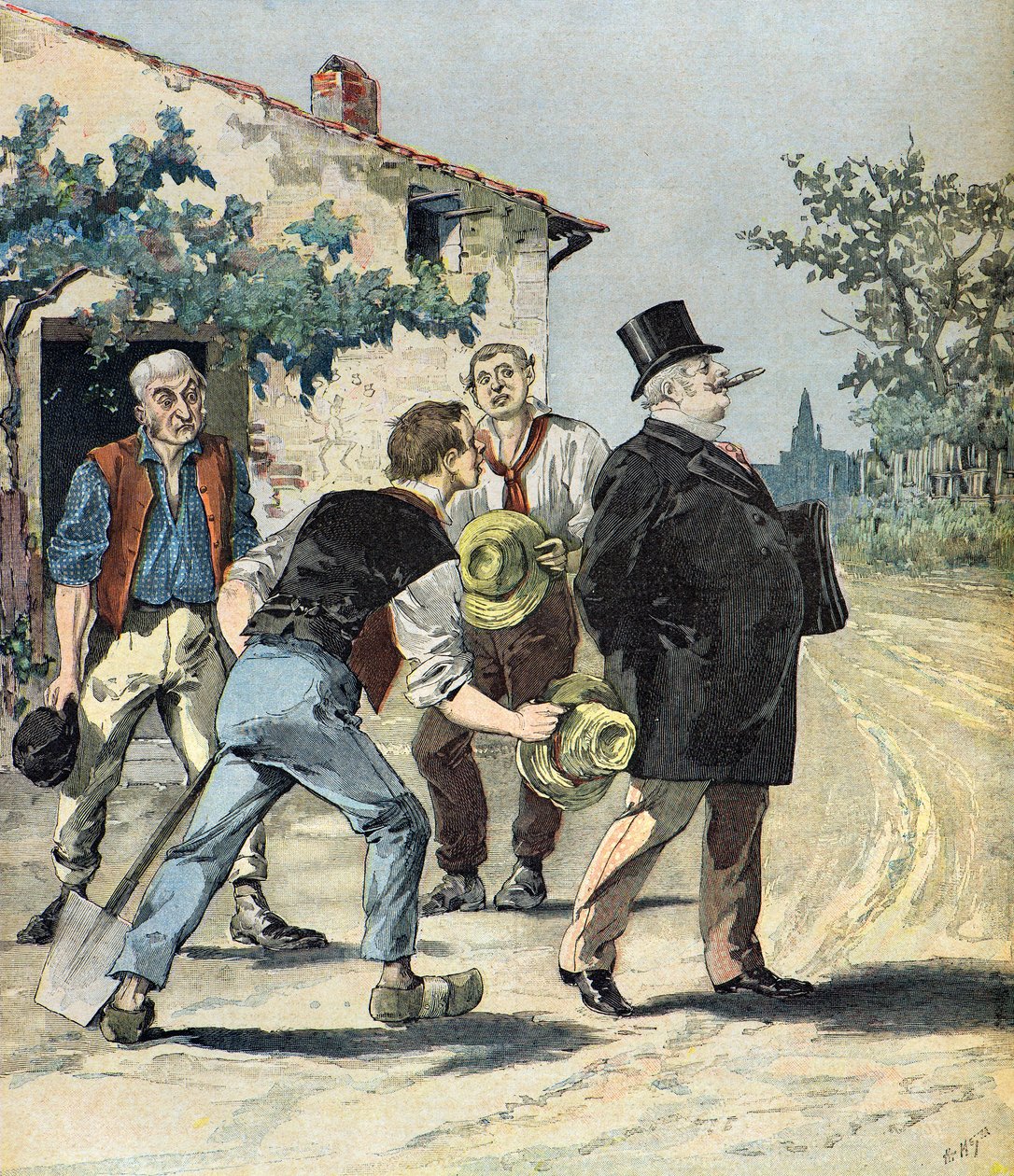 Caricatura de los candidatos de Henri Meyer