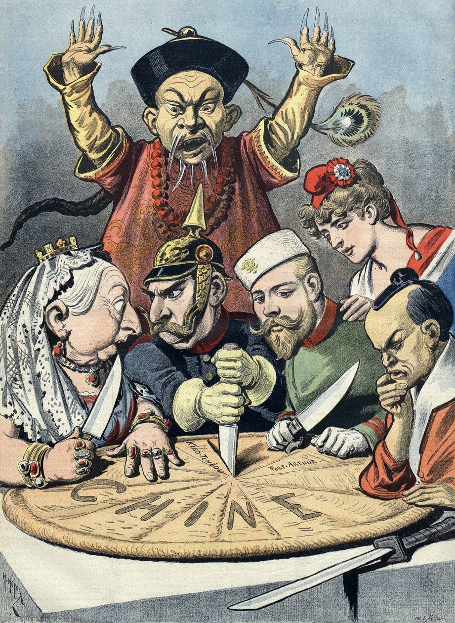 Caricatura del imperialismo chino de Henri Meyer