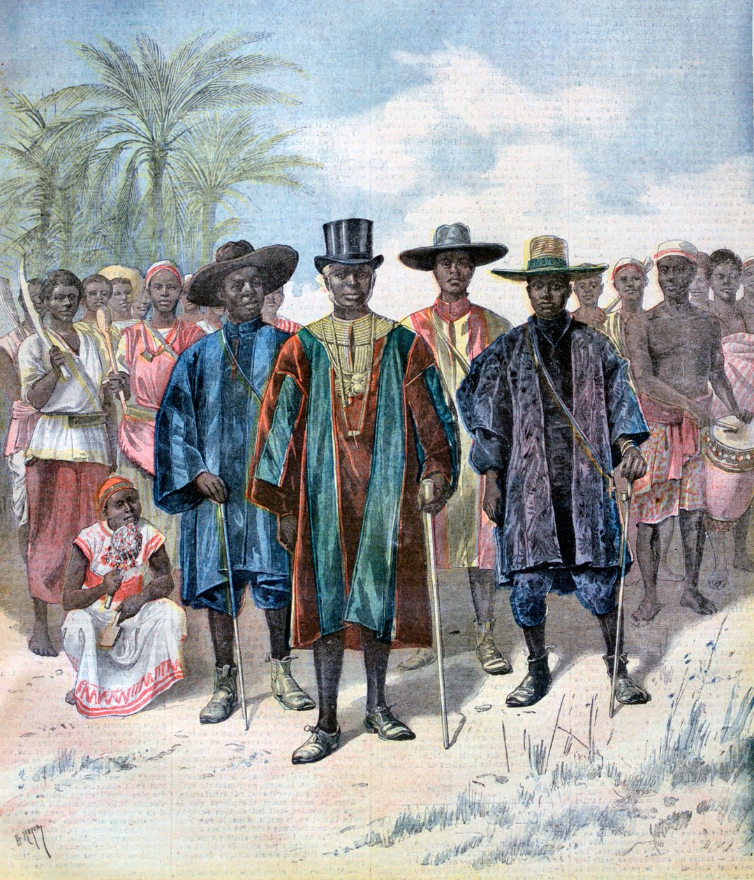 Dahomeanos, 1893 de Henri Meyer