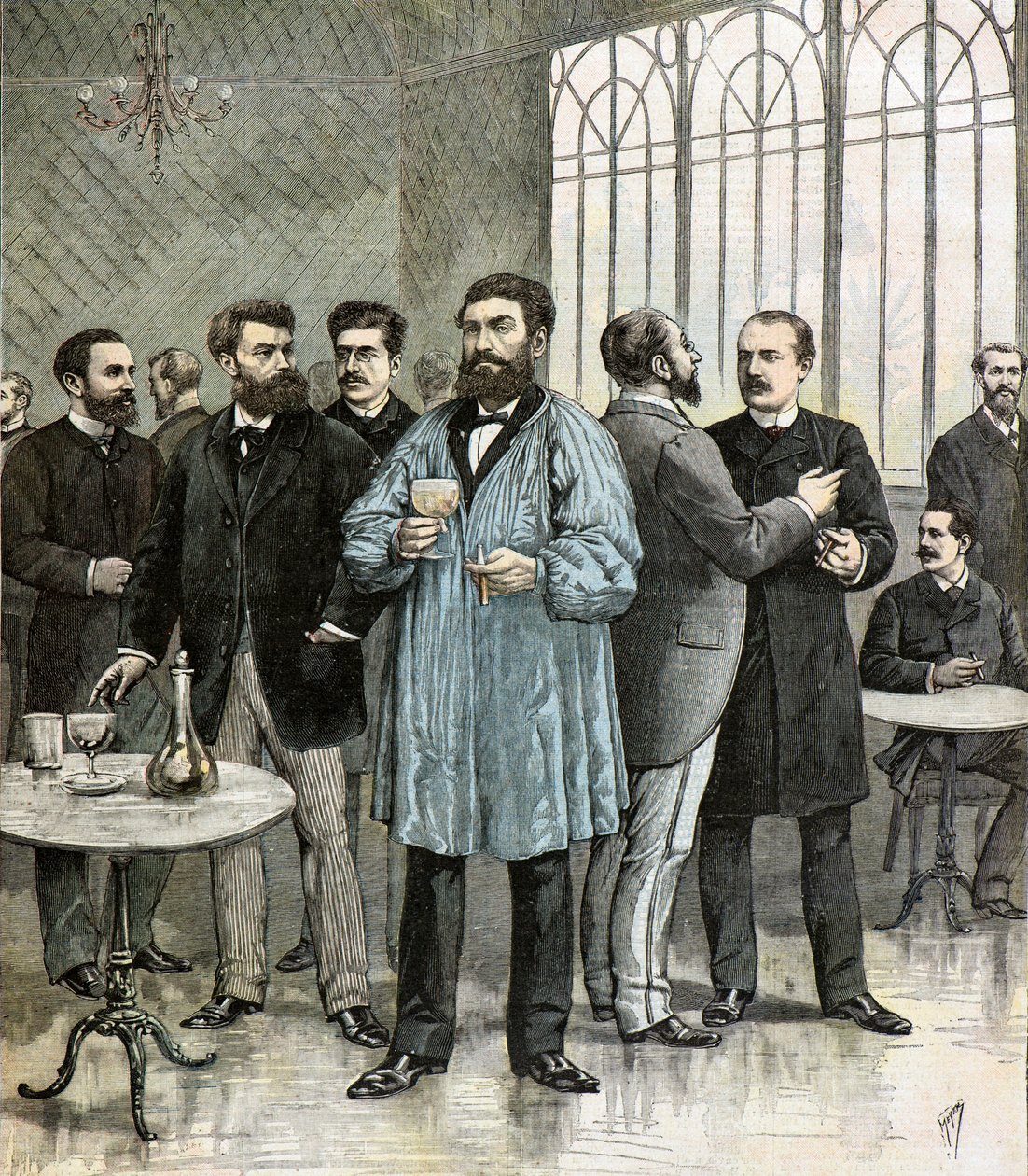 Diputados en la buvette de la asamblea nacional de Henri Meyer