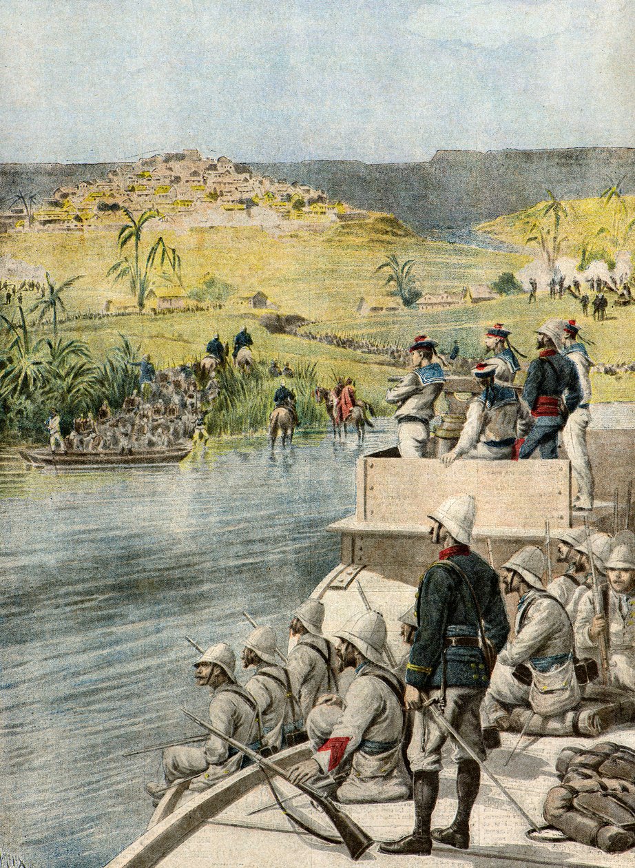 Expedición militar a Madagascar,1895 (Ilustración) de Henri Meyer