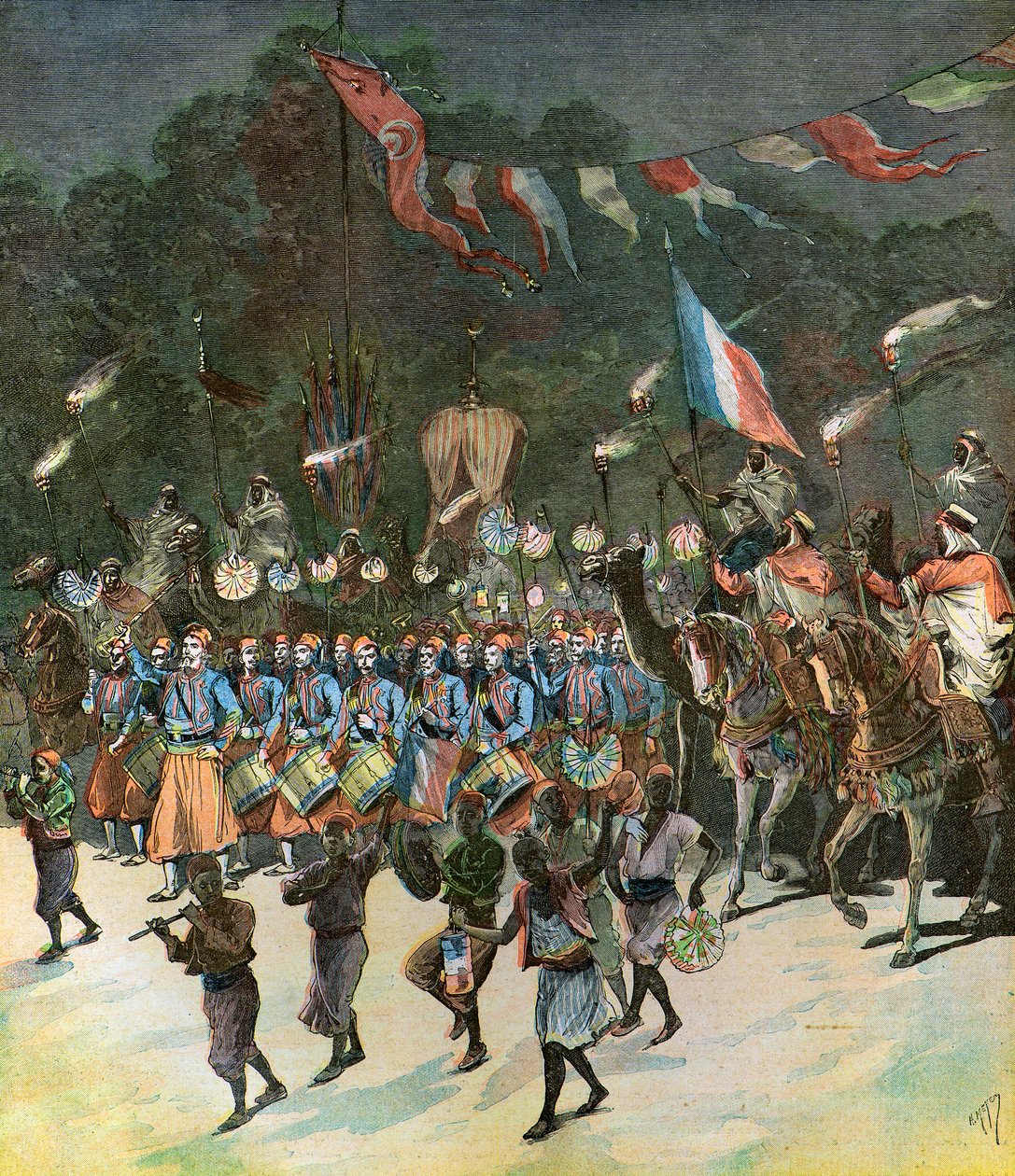 Inauguración de la apertura del puerto de Túnez de Henri Meyer