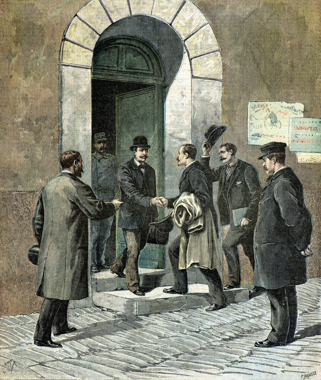 La liberación de Monsieur Turpin de la prisión de etampes de Henri Meyer