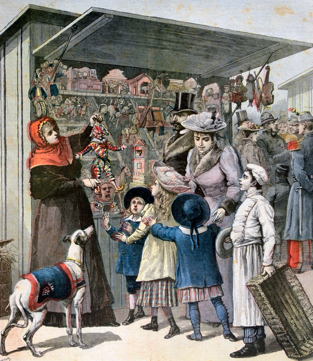 Día de Año Nuevo, París, 1892 de Henri Meyer