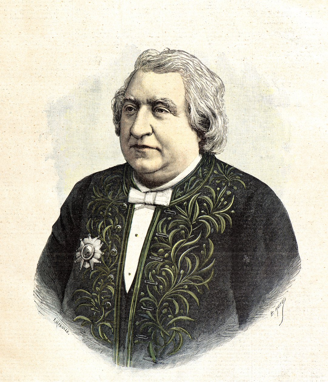 Retrato de Ernest Renan de Henri Meyer