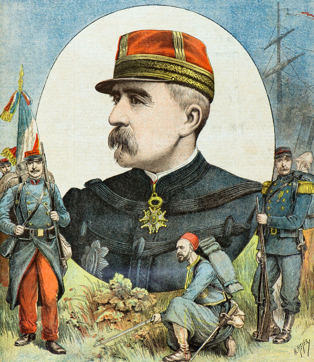 Retrato del general Jacques Duchesne de Henri Meyer