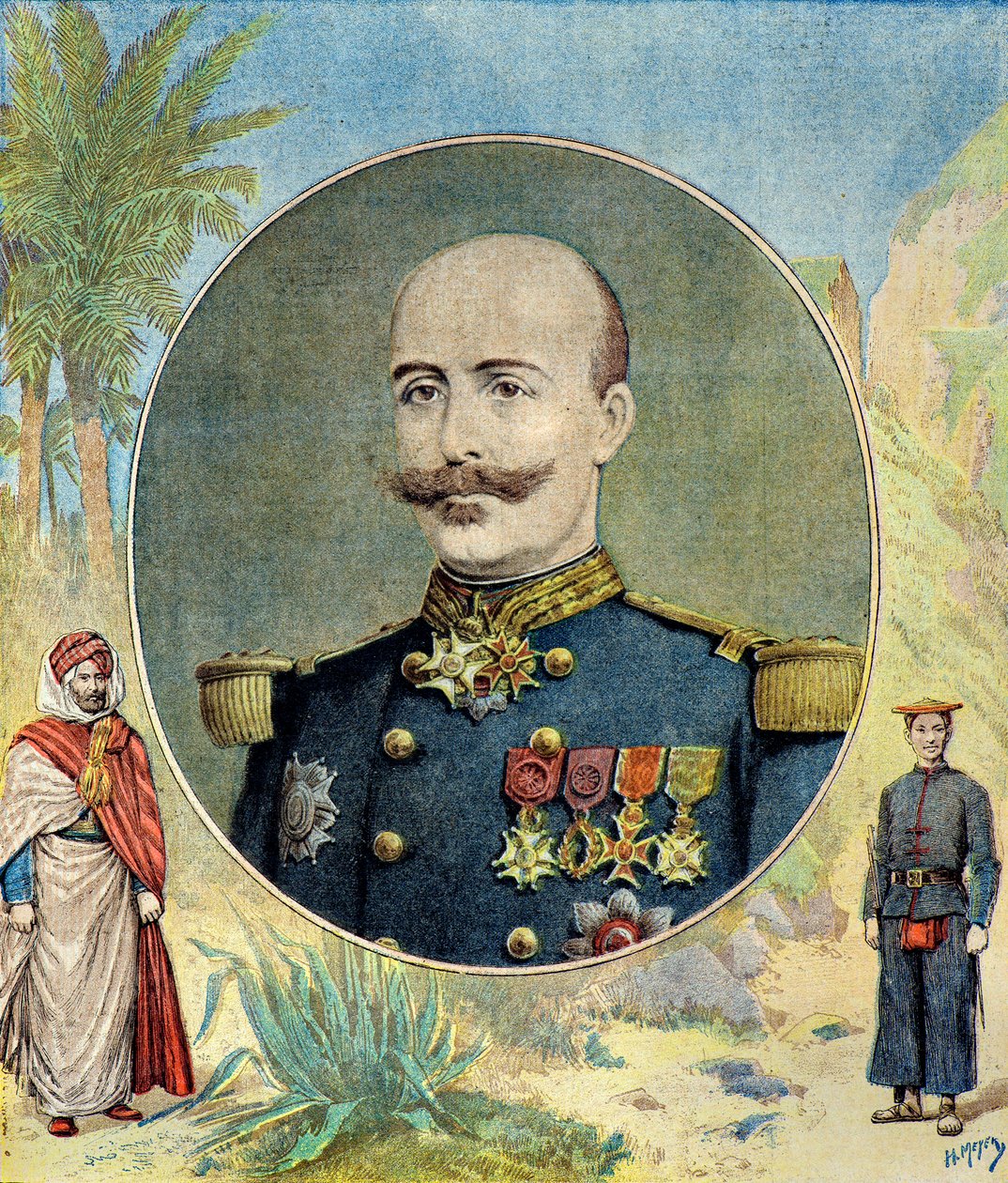 Retrato del General Oscar de Negrier de Henri Meyer