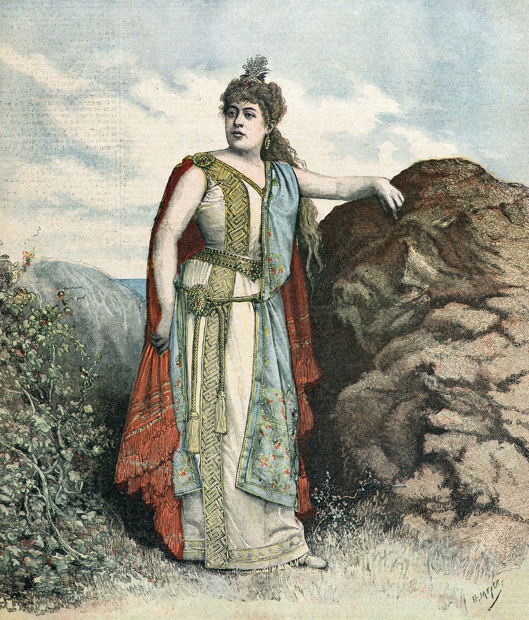 Retrato de la cantante Renee Richard de Henri Meyer