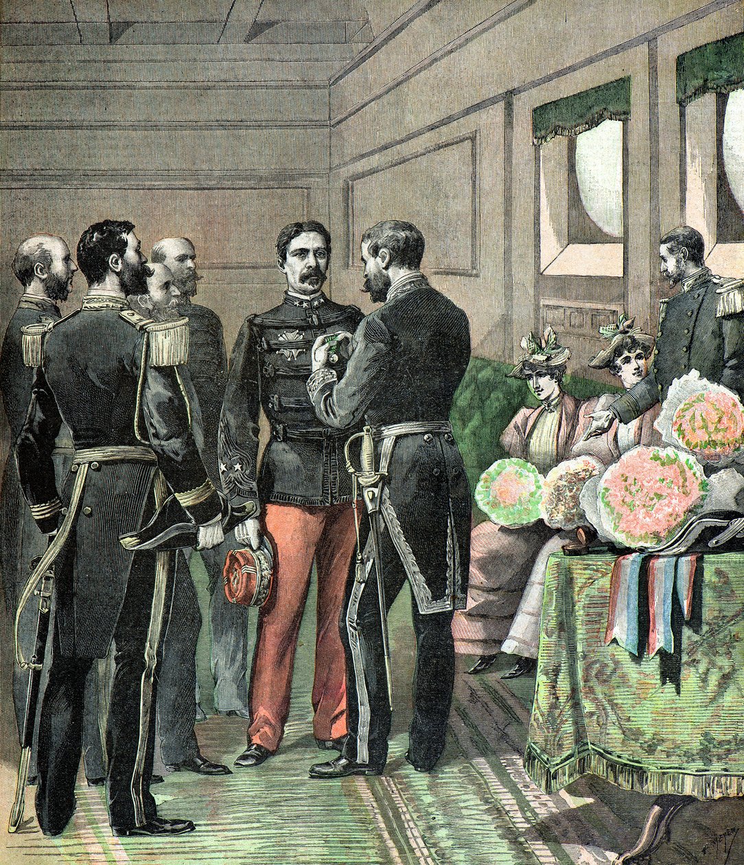 Entrega de la Medalla de Dahomey de Henri Meyer