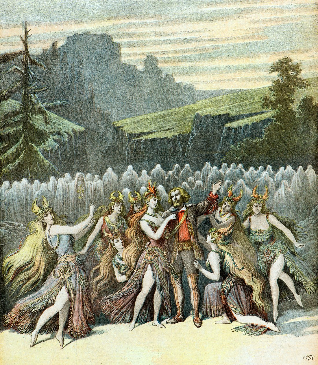 Representación de la ópera bufa 