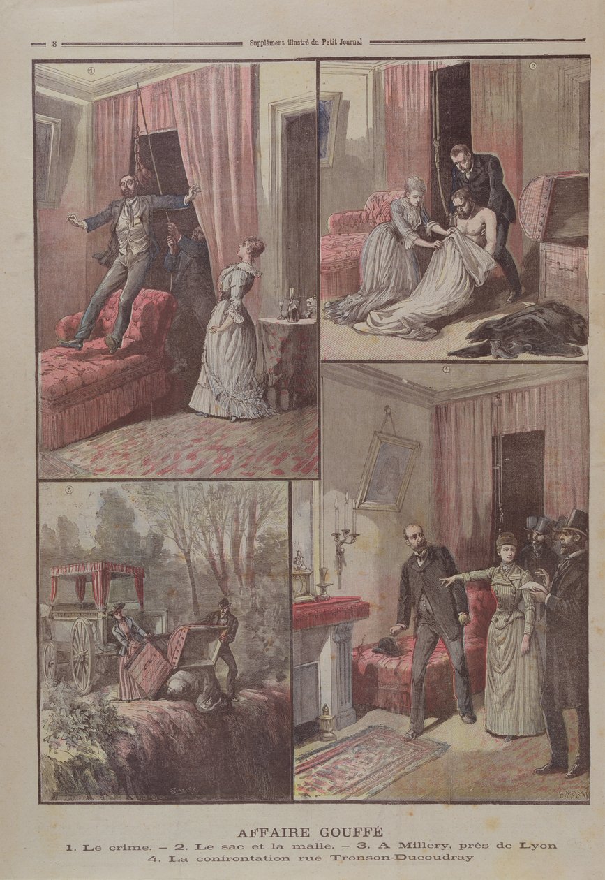 El misterio de Gouffe, ilustraciones de 