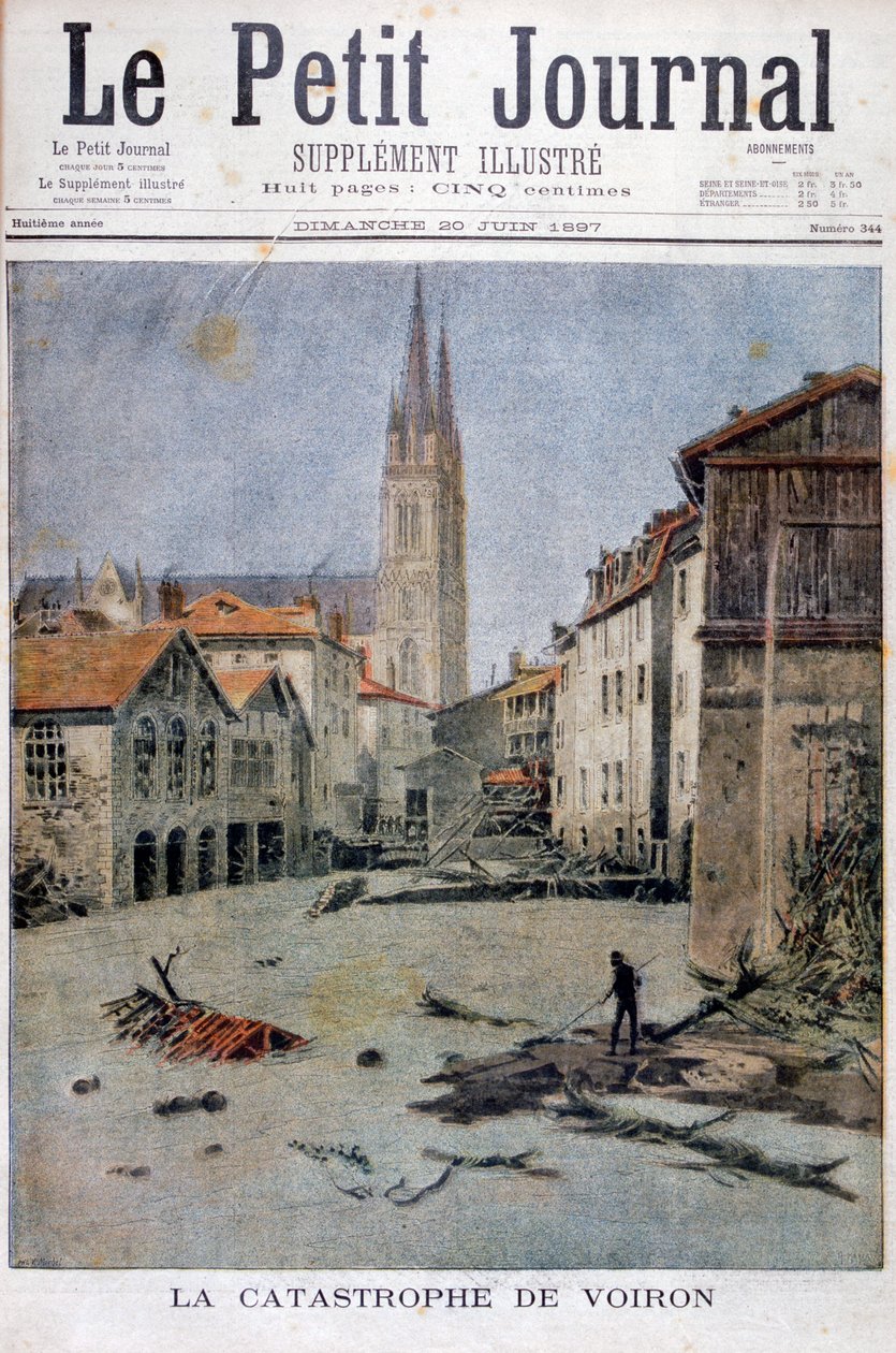 La catástrofe de Voiron, Francia de Henri Meyer