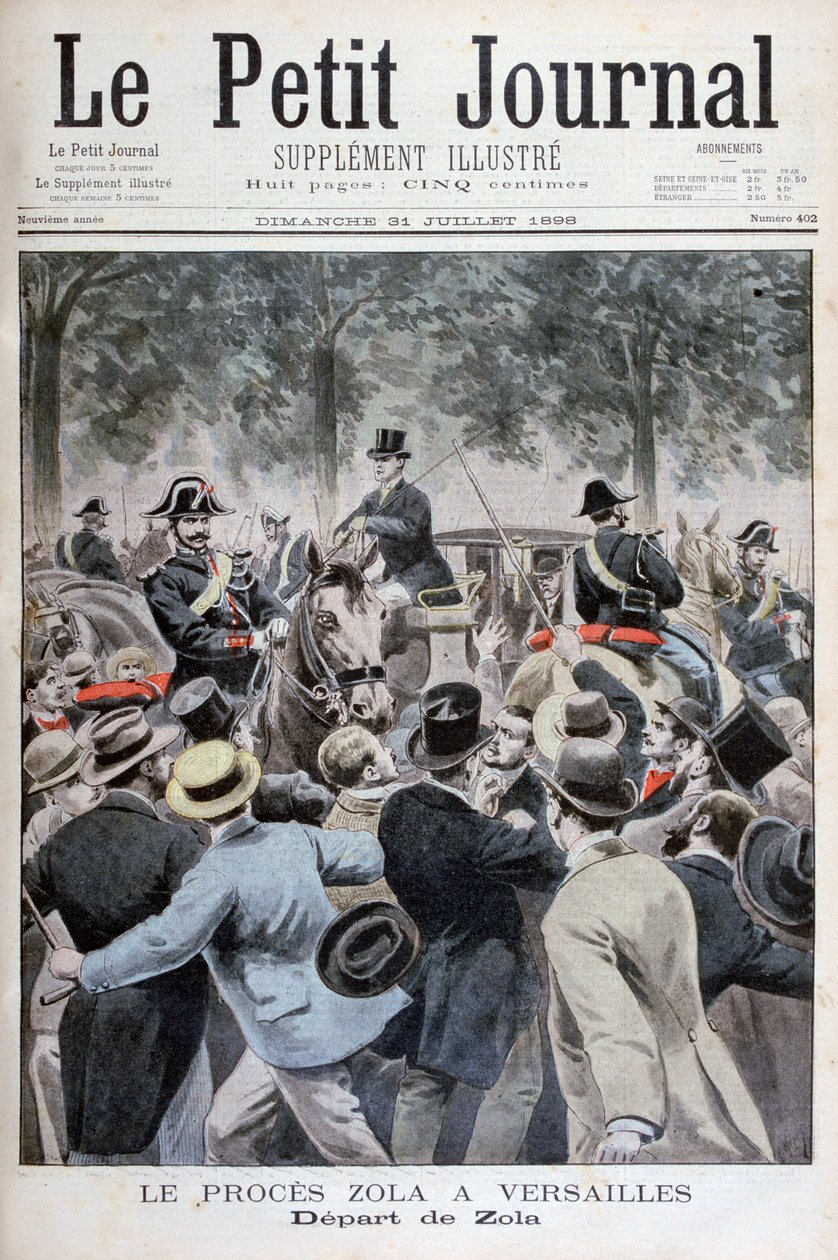 La partida de Émile Zola de Versalles, 1898 de Henri Meyer