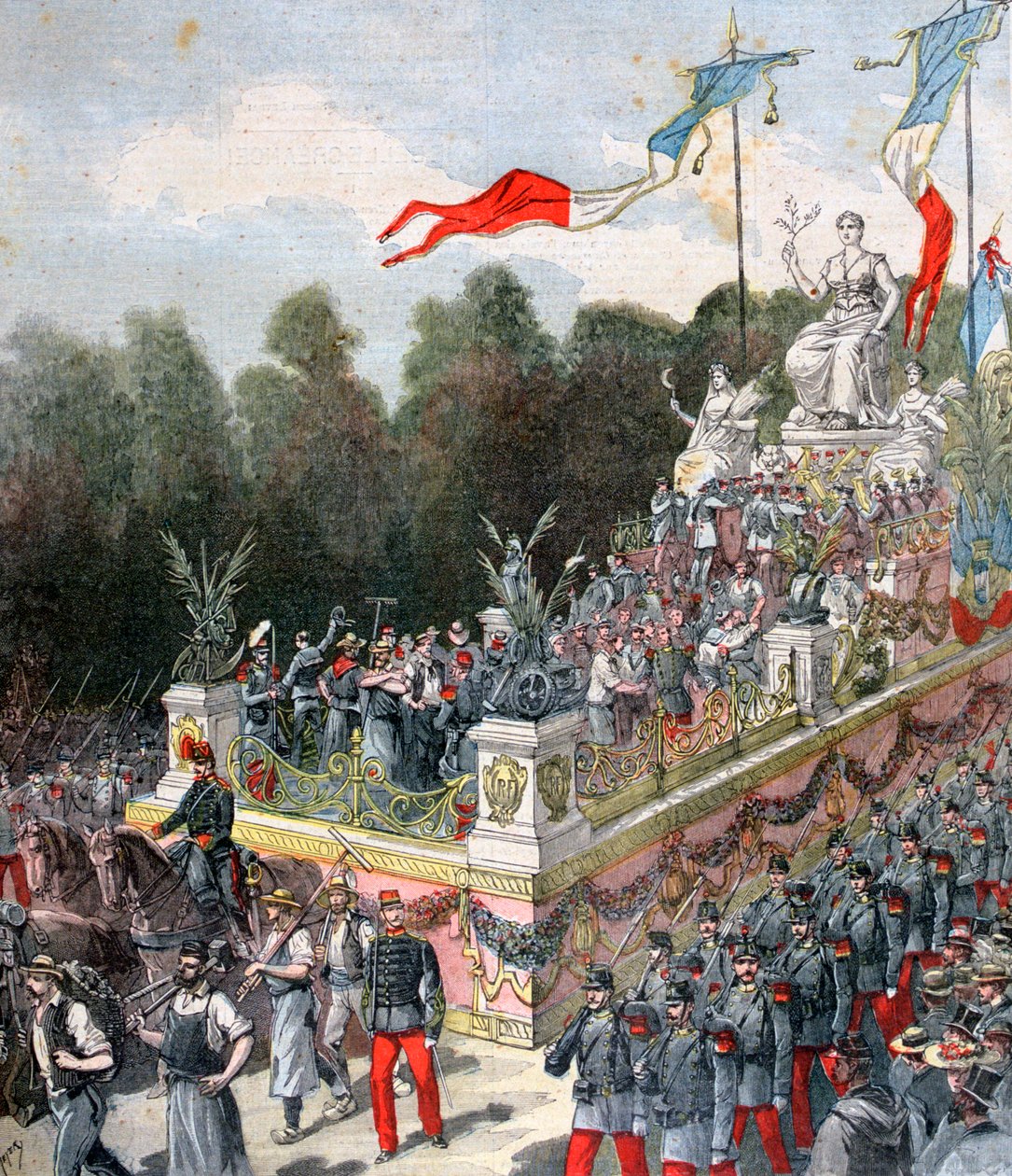 El flotador de la armonía y la paz, destino nacional, 22 de septiembre, Francia, 1892 de Henri Meyer