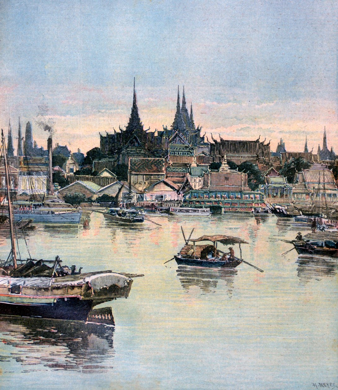 Vista de Bangkok de Henri Meyer